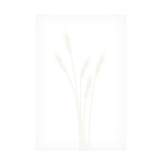 Canvas Wall Art - Pictufy Studio Ii 'Wheat Grass' Wall Art for Living Room, Bedroom, or Office Décor by Trademark Fine Art - 12 x 19 Inches