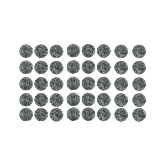 Household Self Adhesive Protection Furniture Felt Pads Mats Gray 15mm Dia 40pcs