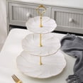 thumbnail image 5 of 3 Tier Cake Stand Hardware Kit - Tiered Tray Hardware Fittings Hardware Fittings Stacking Wedding for Cake Stand Wedding Party Gold,Plate not Included, 5 of 7