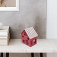 thumbnail image 4 of WEUVEB Casita De Decorativa De Hierro Oscuro Con Portavelas Para Y Escritorio, 4 of 7