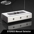 thumbnail image 2 of NETmate 2 PORT 35mm STEREO Manual Switch Box AUX Audio Speaker selector(Wall Mount Hole Built-in wall or table available), 2 of 4