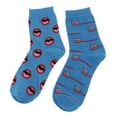 thumbnail image 1 of Mujer Hombre Novedad Tubo Calcetines coloridos Calcetines de tripución Causal Calcetines suaves a media pierna Azul Sunnimix Novedad calcetines, 1 of 8