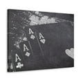 thumbnail image 5 of Chalkboard Playing Card Suit Ranked Playing Card Canvas Wall Art for Home Decor Ready-to-Hang, 5 of 18