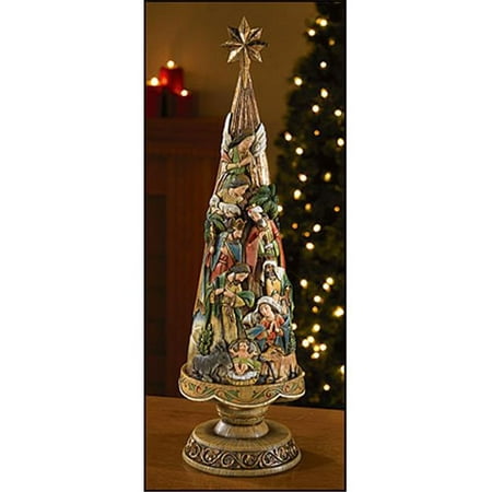 CB Catholic RC815 Nativity Christmas Tree
