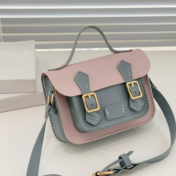 Bolsa Bricolaje hecho a mano Crossbody Hit Color Lady Sling monedero para la escuela de viaje JShteea Para Estrenar