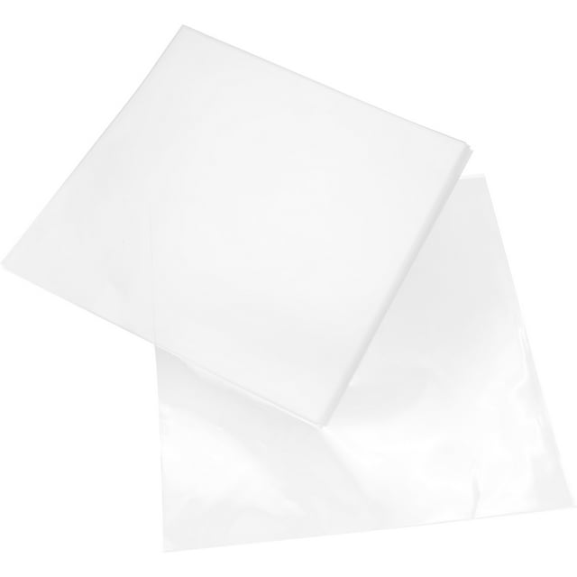 IFANLANDOR 30 Pcs Pochettes en Plastique Transparent pour Disques Vinyles, Housses Durables pour Protection des Disques Vinyles