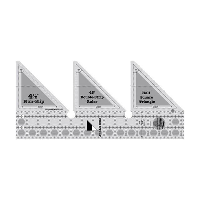 Strip Ruler Creative Ruler Grids 45 Degree Double Strip Ruler Non-Slip ...