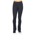 thumbnail image 2 of Expert Brand Women's High-Waist Flare Leggings with Pockets,Black, Medium, 2 of 5