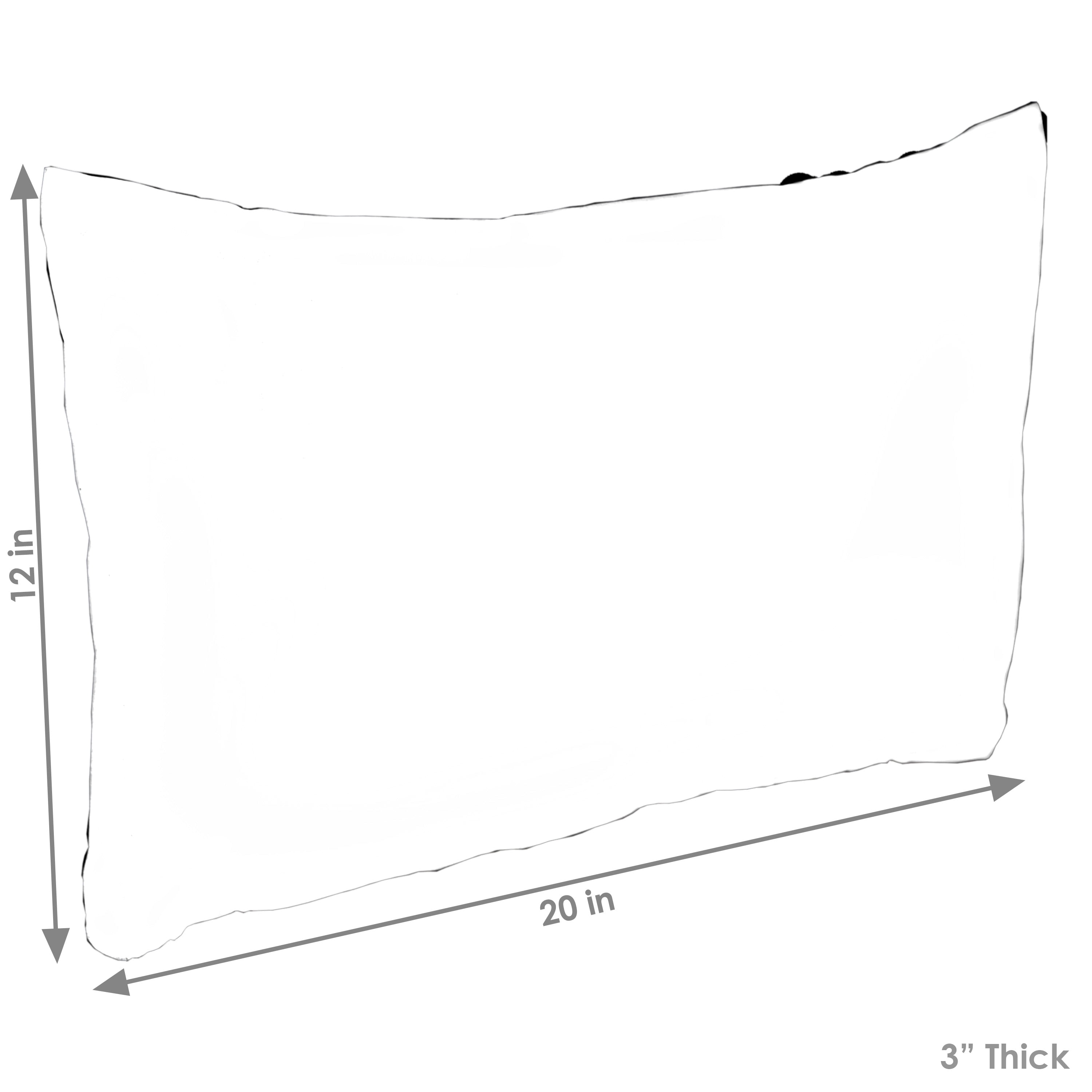Sunnydaze Outdoor Lumbar Throw Pillow - Chevron Bliss - Set of 2