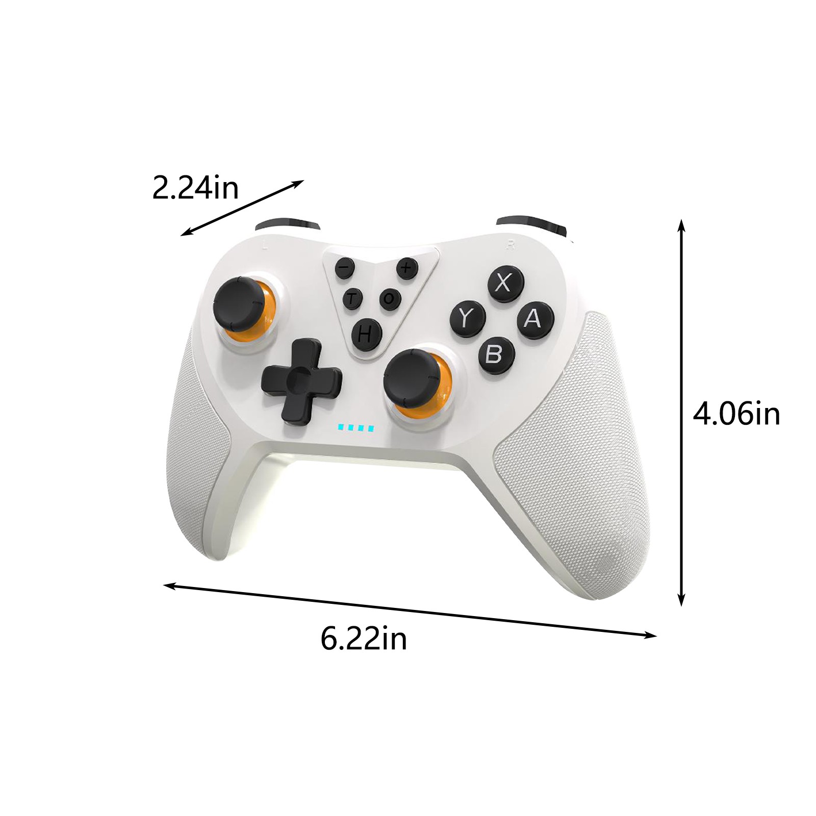 Control Bluetooth RKZDSR, control Pro inalámbrico compatible, gamepad inalámbrico con función programable (versión mejorada 2023) 3