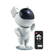 Merkury Innovations Astronaut Galaxy Light Projector with Remote, 10-inch