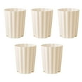 thumbnail image 1 of koolsoo 5 Pcs Pots de Plantes Plantes d'Intérieur Cache-Pots en Baril pour Roses Bureau Cour Beige Clair, 1 of 9