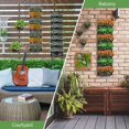 thumbnail image 5 of iPower 2-Pack Hanging Vertical Wall Planter 7 Pockets Upgraded Deeper Herb Flower Growing Pouch Felt Cloth, for Yard Garden Fence Home, Balcony Office Decoration, Black, 5 of 6
