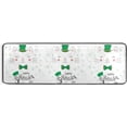 thumbnail image 5 of SKYSONIC 2'X6' Cute Funny Cat Runner Rug with Rubber Backing, Happy Saint Patrick Non Slip Entryway Rug Runner Washable Soft Area Rug Carpet for Hallway Bedroom Kitchen Decor, 5 of 6