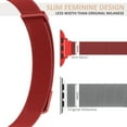 thumbnail image 3 of Apple Watch Band 38mm 40mm 41mm for Women, Slim & Thin Milanese Loop -Red, 3 of 7