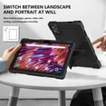 thumbnail image 2 of Kebiory for KADYBE D115 Tablet Case,for MEIZE D115 10.1 inch Case,Shockproof Kids Case with Shoulder Strap for DOMATON D105/kimlok Android 13 14/MEIZE D115/KADYBE D115/Qukenk 10.1 inch(Black), 2 of 6