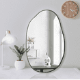 thumbnail image 3 of RACHMADES Irregular Wall Mirror, 33.5"×20.5" Asymmetrical Mirror,  Bathroom Mirror Large Vanity Mirror for Wall Decor Mirror, 3 of 10