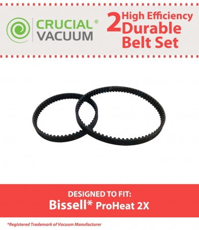 For Bissell ProHeat 8910/7901/7920/7950 Series 0150621 Vacuum Path Belt 2 Sets