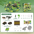 thumbnail image 2 of LieGorJi 341PCS Dinosaur Race Track Toys, Kids Dinosaur Car Road Race Playset with 2 Cars, Chrismas Birthday Gifts for 1-8 Year Old Boys & Girls, 2 of 8