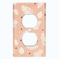 thumbnail image 2 of Metal Light Switch Plate Cover Festive Rosemary Cranberry Leaves Pink XMS004, 2 of 13