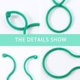 thumbnail image 4 of Miangastore Vegetable Clip Fixing Hoops Plastic For Garden Flower Supports 100Set 2x1.2x0.04in, 4 of 8