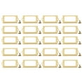 thumbnail image 1 of Bgsha 20Pcs Antique Brass Drawer Label Pull Cabinet Frame Handle File Name Card Holder, 1 of 7