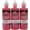 Deep Red, variant on Tulip Puff Fabric Paint , Permanent Craft Paint for Clothes, DIY Projects, 4 fl oz 3-Pack, Shiny Black