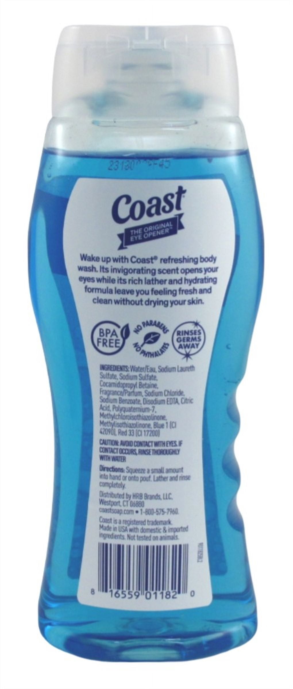 Coast Hair & Body Wash 2-In-1 Classic Scent 18oz (Pack of 3)