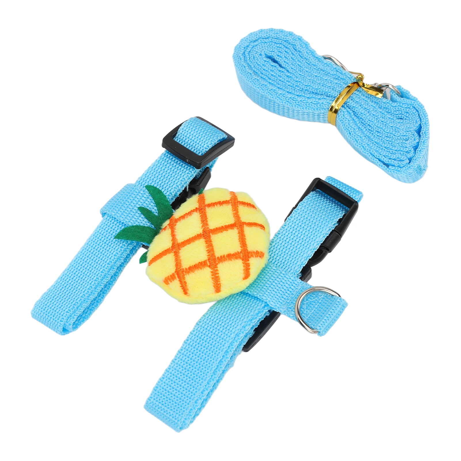 Fugacal Rabbit Harness Leash,Rabbit Harness Leash H Shaped Ananas Design Rabbit Harness Traction