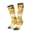 thumbnail image 2 of Easygdp Honey Bee Soccer Socks Sport Knee High Socks Calf Compression Athletic Socks for Men and Women, 2 of 9
