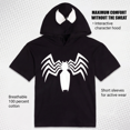 thumbnail image 3 of Marvel Spider-Man Men's Cosplay Hooded T-Shirt Black Venom, 3 of 4