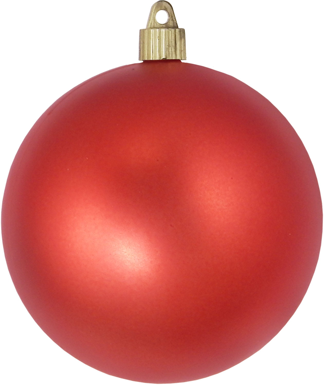 Christmas by Krebs Large Christmas Ornaments Matte Red 4.75" (120mm