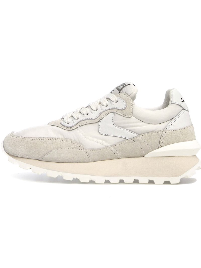 VOILE BLANCHE Qwark Hype Leather Sneaker, 40, White - Walmart.com
