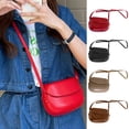 thumbnail image 2 of Women PU Leather Shoulder Bag Korean Crossbody Bag Fashion Messenger Bag Saddle Bag Shopping Dating Bag Coin Purse, 2 of 9