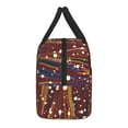 thumbnail image 4 of YFYANG Portable Waterproof Insulated Lunch Bag, Retro Abstract Red Texture Reusable Cooler Bag / Picnic Bag for Adults Teens, 4 of 9