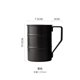 thumbnail image 1 of Taza de agua de acero inoxidable 304, antideslizante, para acampar, ultraligera, con asa plegable, 350 ml, 1 of 5