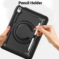 thumbnail image 6 of Dteck Case for iPad 10th Gen Case, Heavy Duty Shockproof Protective Case with Rotating Stand Handle Grip and Shoulder Strap for iPad 10th Gen 10.9" 2022,Black, 6 of 8