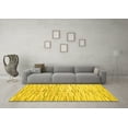 thumbnail image 3 of Ahgly Company Indoor Square Abstract Yellow Contemporary Area Rugs, 8' Square, 3 of 4