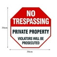 thumbnail image 4 of Vikakiooze Home Decor , NO TRESPASSING Flag Metal Sign Poster Yard Signs Plaque Bar Club Cafe Garage, 4 of 4