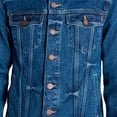 thumbnail image 3 of Chamarra Oggi Vintage 2241600, Caballero, Mezclilla Rigida, Corte Slim, color Azul Medio. Oggi Jeans  CHAMVINT2241600, 3 of 5