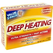 Mentholatum Deep Heating Rub 2 oz (Pack of 6)