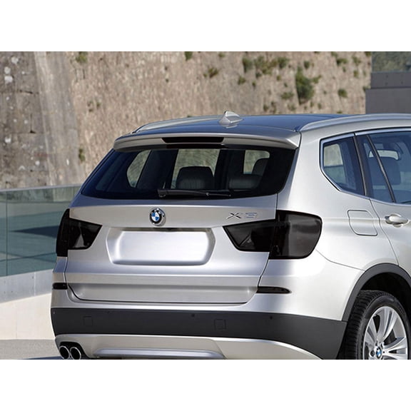 Rvinyl Tail Light Tint Covers Compatible with BMW X3 2004-2010 - Blackout Smoke