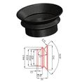 thumbnail image 1 of 2X Binocular Helmet Night Vision Scope Goggles Rubber Eye Protector Cups Eyepiece Guards Microscope Parts L24, 1 of 2