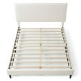 thumbnail image 4 of Furniture of America Lila Boucle Fabric Mattress Ready Queen Bed in White, 4 of 5