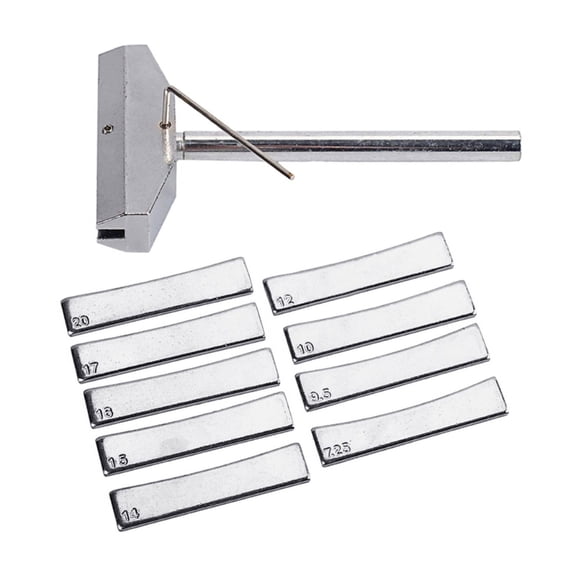 Fretboard Press Caul and Radian Fret Inserts with Wrench Luthiers Tool Guitar Bass Fingerboard Pressing Tool Repair Tool