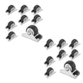 thumbnail image 1 of 8/16 Pcs Roulettes de Meubles 1 Pouce Caoutchouc Souple Roue Pivotante Universelle 8KG Roues de Meubles Robustes pour Accessoire de Chariot à Plateforme, Facile à Utiliser, 1 of 7