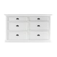 thumbnail image 2 of Modern Farmhouse White Six Drawer Dresser, 2 of 6