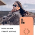 thumbnail image 2 of Compatible with Samsung A51 Case Silicone Cute Shockproof Anti-Scratch Samsung Galaxy A51 Phone Case with Ring Kickstand Full Body Protection Cases for Women (Orange), 2 of 14