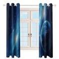 thumbnail image 3 of Galaxy Star Outer Space Blackout Curtains for Bedroom Curtains Insulated Room Darkening Window Drapes for Living Room, 3 of 7