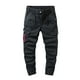thumbnail image 2 of Pantalones largos de moda para hombre, casuales, de color sólido, cargo, con bolsillos y cremallera, cintura elástica, pantalones largos de algodón para hombre., 2 of 9